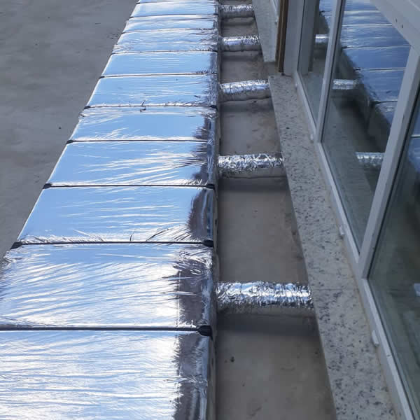 Duto Chapa galvanizada isolada produzido pela fábrica da Dutenge
