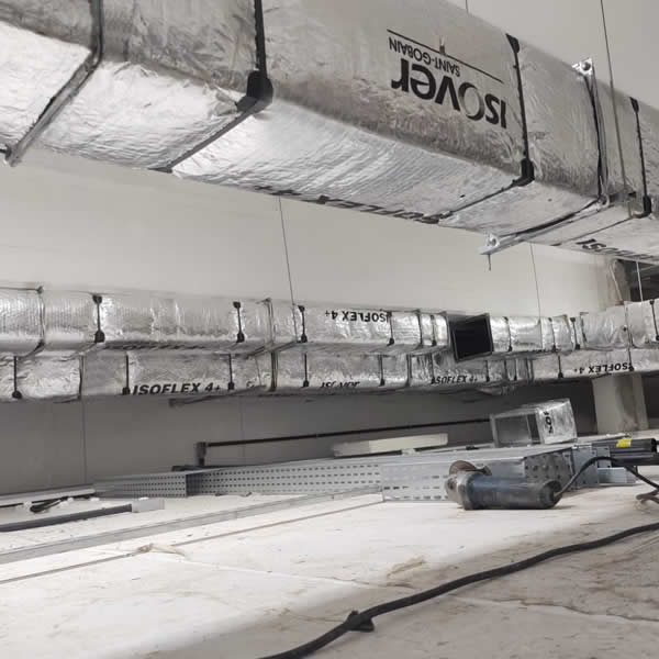 Duto Painéis de lã de vidro produzido pela fábrica da Dutenge